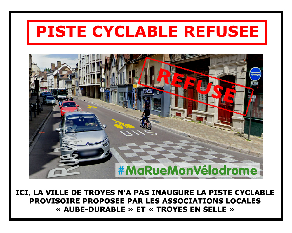 Déconfinement : Troyes dit "Non" au vélo (Est-Eclair du 9 mai 2020)
